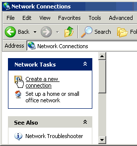 Select Create a new connection icon
